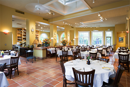Empty Dining room in a restaurant