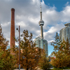 Buildings in Downtown Toronto with CN Tower view, Toronto, Ontario