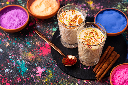 traditional rice milk with saffron