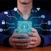 A man who uses artificial intelligence inside a cell phone to manage his networks, databases and pas