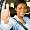 road test - giving thumbs up
