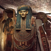 Statue Of Ancient Egyptian Pharaoh, Ancient Exhibit In Museum