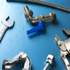 overhead of an essential tool kit for plumber