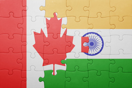 canada and india flag 