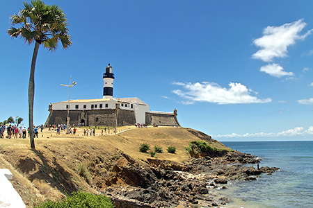 lighthouse, shore, State of Bahia, Brazi