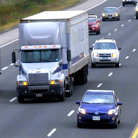 Driving - view of road from moving car