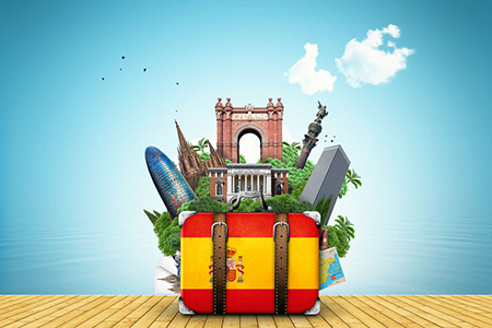 Spain travel place vector