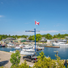 Docks of Tobermory town, Ontario
