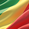 Background with flag of Republic of the Congo