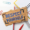 Text sign showing Respect Yourself. Concept meaning believing that you good and worthy being treated