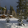 Wintery cabin