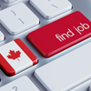 white keyboard with two special keys - canada flag and all red with 