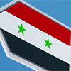 canada and syria flags - signs pointing different directions