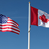 canada and usa flags