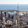 aerial shot of Toronto