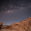 The Milky Way visible over the Atacama desert near San Pedro de Atacama, Chile.
