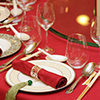 Chinese wedding banquet table setting