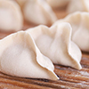 close up of dumpling