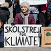 Stockholm, Sweden. 12 April, 2019. Climate activists joining 16-year-old Swedish Greta Thunberg for 