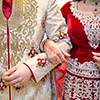 couple in traditional indian wedding attire