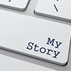 My Story - Button on Modern Computer Keyboard