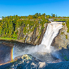 Rainbow at Montmorency Falls, Quebec Canada