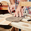 Woodworking or wood production for trade