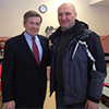 Vitaly standing with Toronto Mayor John Tory