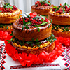 Wedding bread loaf decorated with a rushnyk