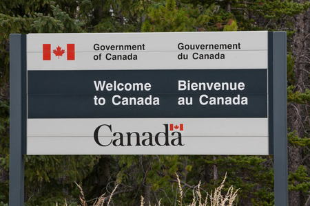 Government of Canada welcome sign