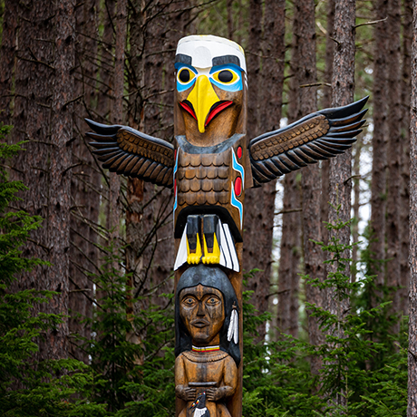 A Totem Pole of the First Nations of Canada - BC