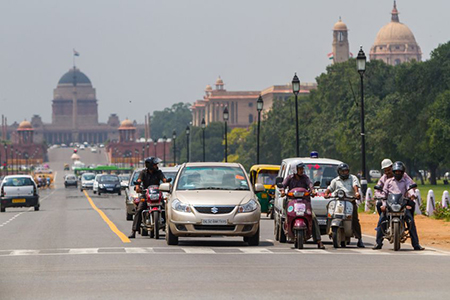 The chaos of the Indian capital - the city of Delhi