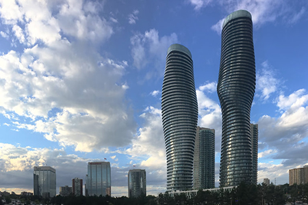 Absolute towers in Mississauga, ON