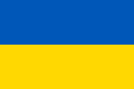 National flag of country ukraine (blue, yellow color)