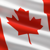 Flag of Canada. 3d illustration of the Canadian flag waving.