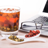 Goji berries or Wolfberry, Chrysanthemum tea is traditional Asian Chinese remedy to improve eyesight