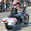 Motorcyle at rally in Ontario