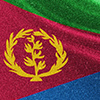 Eritrea glitter texture flag, national flag.