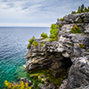 Scenic Views at the Grotto on Georgian Bay Ontario Canada Great Lakes Region
