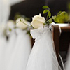 Beautiful flower wedding decoration in a church (marriage)