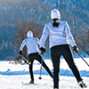 Two Cross Country Skiers