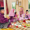 Muslim family celebrating Eid
