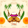 pongal agriculture festival celebration illustrator design