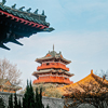A beautiful old Kaifeng temple in China