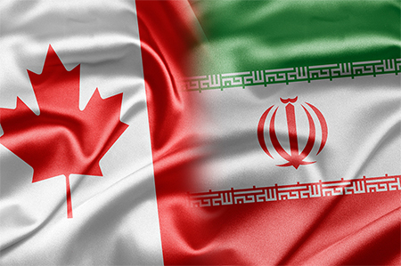 Canada and Iran flags