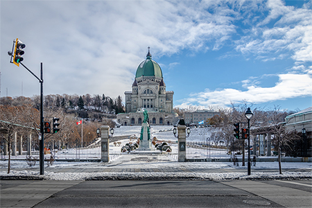 Saint Joseph Oratory with snow - Montreal, Quebec, Canada