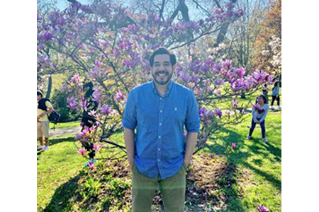 photo of Pablo with Araguaney tree in the background