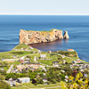 Nice Famous Rocher Perce rock in Gaspe, Quebec