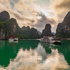 sunset at Halong bay, Vietnam