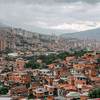 Landscape view of houses in the city of Medellin
